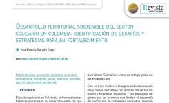 Desarrollo territorial sostenible del sector solidario en Colombia: identificación de desafíos y estrategias para su fortalecimiento.